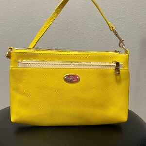 Coach Leather Wristlet With Wallet